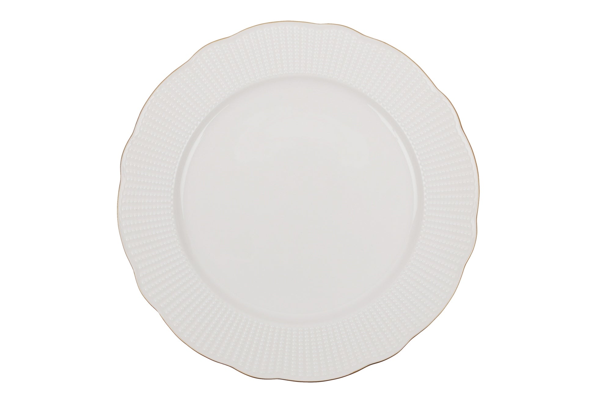 Asir Set vesela din portelan, Bainy Dinner Alb / Auriu, 24 piese