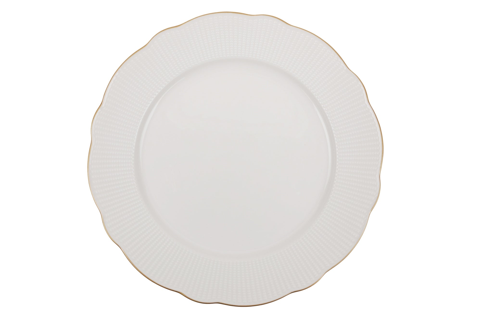 Set vesela din portelan, Bainy Dinner Alb / Auriu, 24 piese (13)