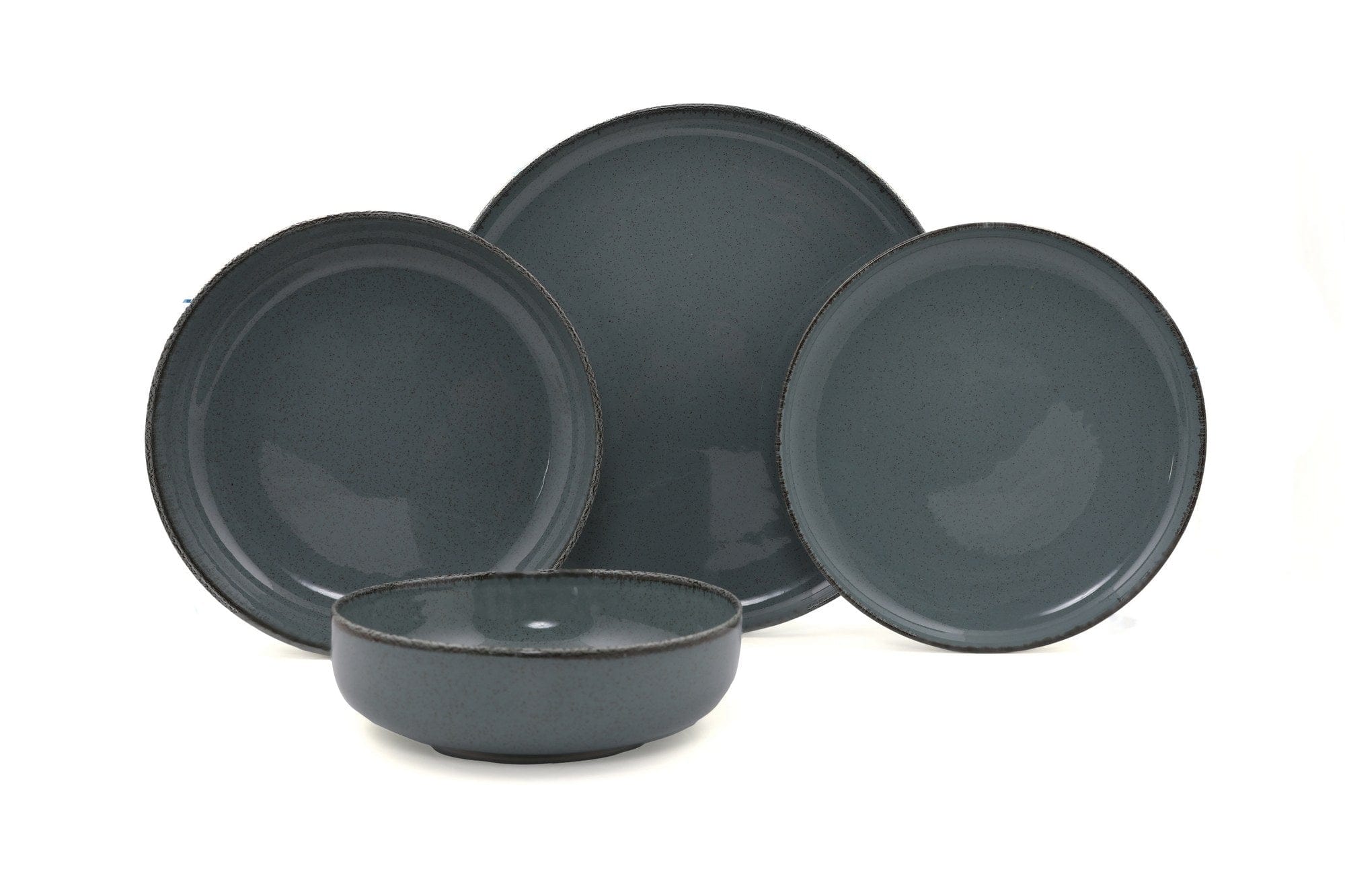 Asir Set vesela din portelan, Mood Round Turcoaz, 16 piese