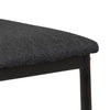 Set 2 scaune de bar tapitate cu stofa si picioare metalice Demina Small Gri inchis / Negru, l41,5xA48,5xH90,5 cm (5)