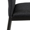 Set 2 scaune de bar tapitate cu stofa si picioare metalice Demina Small Gri inchis / Negru, l41,5xA48,5xH90,5 cm (4)