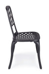 Set 2 scaune de gradina / terasa din metal Faenza Gri Inchis, l44xA46xH89 cm (3)