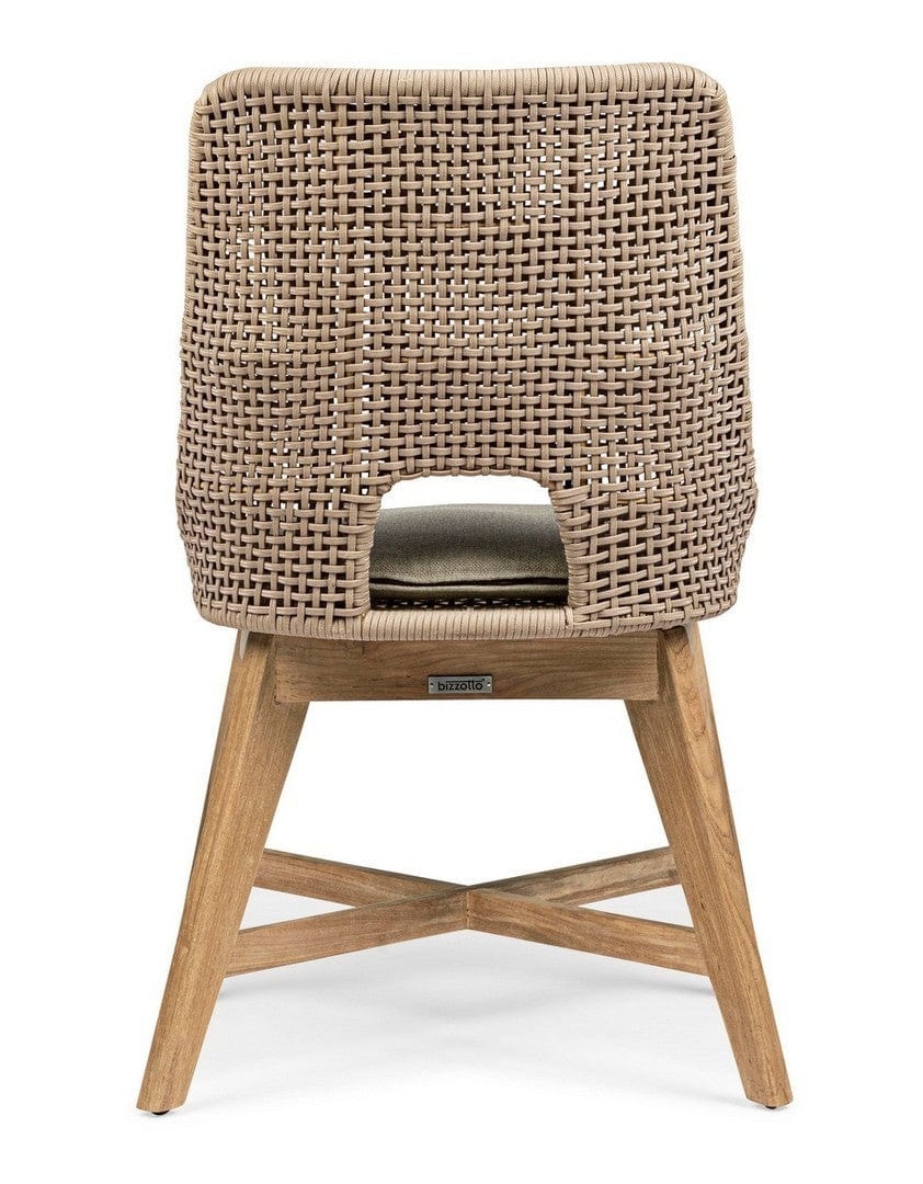 Set 2 scaune de terasa din metal si lemn de tec, Hesperia Grej / Natural, l50xA68xH86 cm (8)