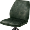 Set 2 scaune rotative tapitate cu stofa si picioare metalice, Ottawa Verde Olive / Negru, l54xA64x89 cm (4)