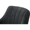 Set 2 scaune rotative tapitate cu stofa si picioare metalice, Sassello Antracit / Negru, l60xA61xH87 cm (9)