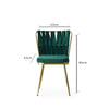 Set 2 scaune tapitat cu stofa si picioare metalice, Kusa 141 Velvet Verde / Auriu, l43xA43xH82 cm (7)