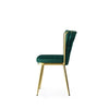 Set 2 scaune tapitat cu stofa si picioare metalice, Kusa 141 Velvet Verde / Auriu, l43xA43xH82 cm (4)