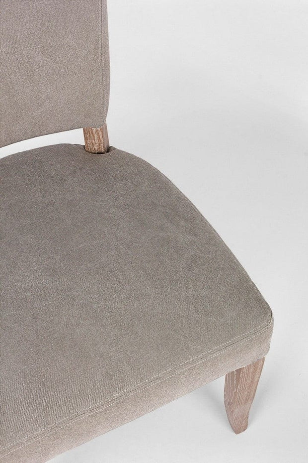 Set 2 scaune tapitate cu stofa si picioare din lemn Maratriz Gri / Natural, l52xA63xH90 cm (7)