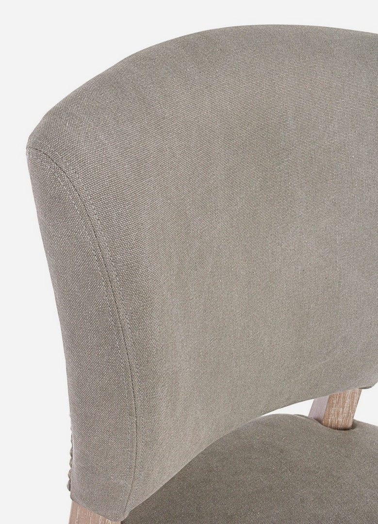 Set 2 scaune tapitate cu stofa si picioare din lemn Maratriz Gri / Natural, l52xA63xH90 cm (6)