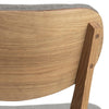 Set 2 scaune tapitate cu stofa si picioare din lemn Minsk Gri deschis / Stejar, l46,5xA53xH80,5 cm (6)