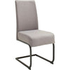 Set 2 scaune tapitate cu stofa si picioare metalice, Esteli Gri / Negru, l45xA64xH101 cm (4)