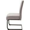 Set 2 scaune tapitate cu stofa si picioare metalice, Esteli Gri / Negru, l45xA64xH101 cm (6)