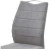 Set 2 scaune tapitate cu stofa si picioare metalice, Ferrera Gri / Crom, l45xA57xH99 cm (7)