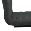 Set 2 scaune tapitate cu stofa si picioare metalice Gudrun Gri inchis / Negru, l47,5xA63,5xH95,5 cm (3)