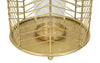 Set 2 suporturi metalice pentru lumanari Ring Auriu, Ø23,5xH25 / Ø19xH24 cm (3)