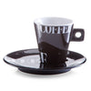 Set ceasca cu farfurioara din portelan, Coffee Style Alb / Negru, 50 ml, 8 piese (2)