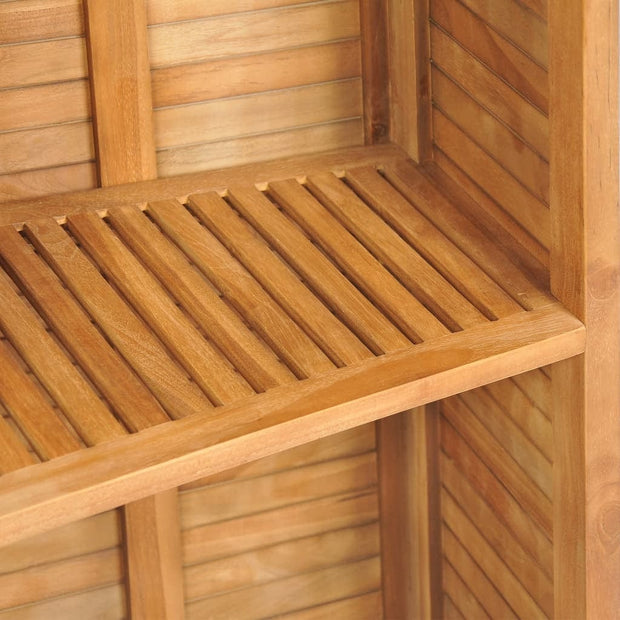Set masa bar pliabila + 2 scaune bar pliabile, pentru terasa, din lemn de tec, Alissia Natural, L155xl53xH105 cm (7)