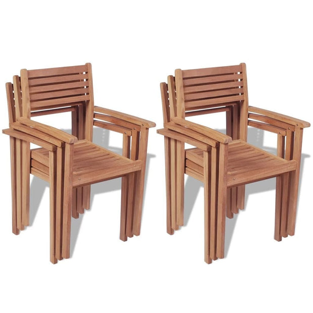 Set masa de gradina / terasa din lemn de tec + 6 scaune de gradina, Clarkson Natural, L180xl90xH75 cm (9)