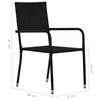 Set masa + 2 scaune pentru gradina / terasa, din sticla, ratan sintetic si metal, Ellis Negru, L80xl80xH74 cm (11)