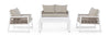 Set mobilier pentru gradina / terasa, Captiva Gri / Alb, 2 fotolii + canapea 2 locuri + masa de cafea (5)