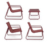 Set mobilier pentru gradina / terasa, Markus Burgundy, banca 2 locuri + 2 scaune + masa de cafea (7)