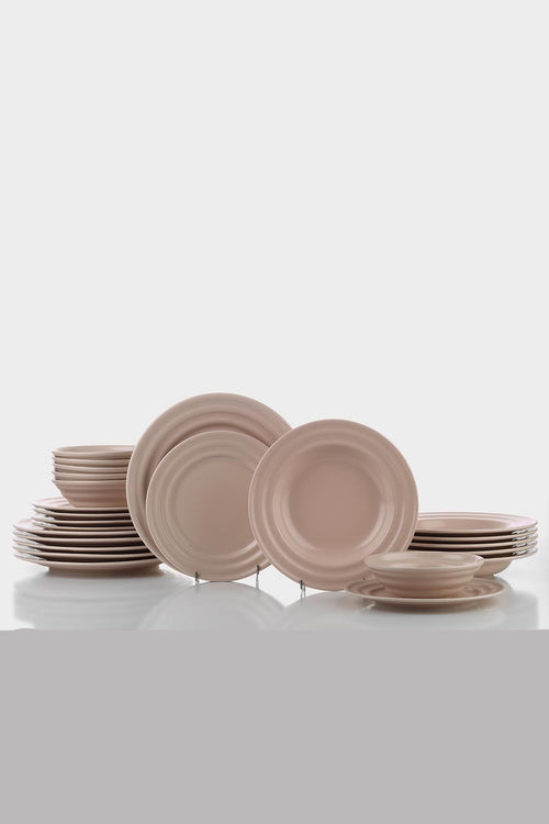 Set vesela din portelan, Bryn Dinner Roz, 24 piese