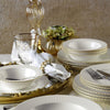 Set vesela din portelan, Ellis Dinner Alb / Auriu, 24 piese (4)