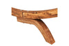 Sezlong cu baldachin pentru gradina / terasa, din lemn si material textil, Rustical II Large Crem / Natural, l165xA198xH140 cm (6)