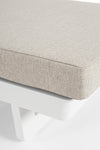 Sezlong pentru gradina / terasa, din aluminiu si material textil, Infinity Alb, l72xA195xH95 cm (7)
