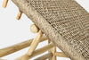 Sezlong pentru gradina / terasa, din fibre sintetice si lemn de tec, Lampok Natural, l80xA185xH70 cm (6)