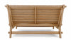 Sezlong pentru gradina / terasa, din lemn de tec si material textil, Sanur Grej / Natural, l140-150xA224xH91 cm (7)