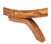 Sezlong pentru gradina / terasa, din lemn si material textil, Rustical Small Crem / Natural, l100xA188,5xH44 cm (5)