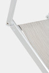 Sezlong pliabil pentru gradina / terasa, din aluminiu si material textil, Ocean Gri, l71xA186xH106,5 cm (6)