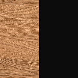 Etajera din lemn si furnir Small Mosaic 34 Stejar / Negru, l135xA25xH28 cm (3)