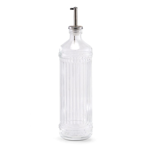 Sticla pentru ulei / otet Visual, metal si sticla, Transparent 730 ml, Ø7,8xH31 cm