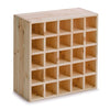 Zeller Suport din lemn de pin pentru 25 sticle Rack Square Natural, l52xA25xH52 cm