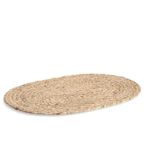 Suport vesela din zambila de apa, Placemat Oval Natural, L45xl30 cm