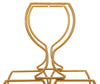 Suport metalic pentru sticle Rack 6 Auriu, l31xA12,7xH53 cm (3)