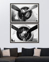 Global Art Tablou 2 piese Framed Art Giant Propellers