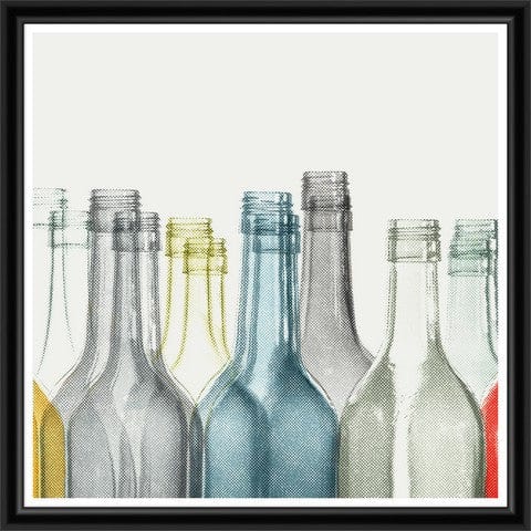 Tablou 2 piese Framed Art Halftone Bottles (2)