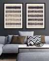 Tablou 2 piese Framed Art Indigo Patterns (1)