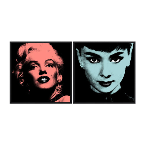 Global Art Tablou 2 piese Framed Art Marilyn & Audrey