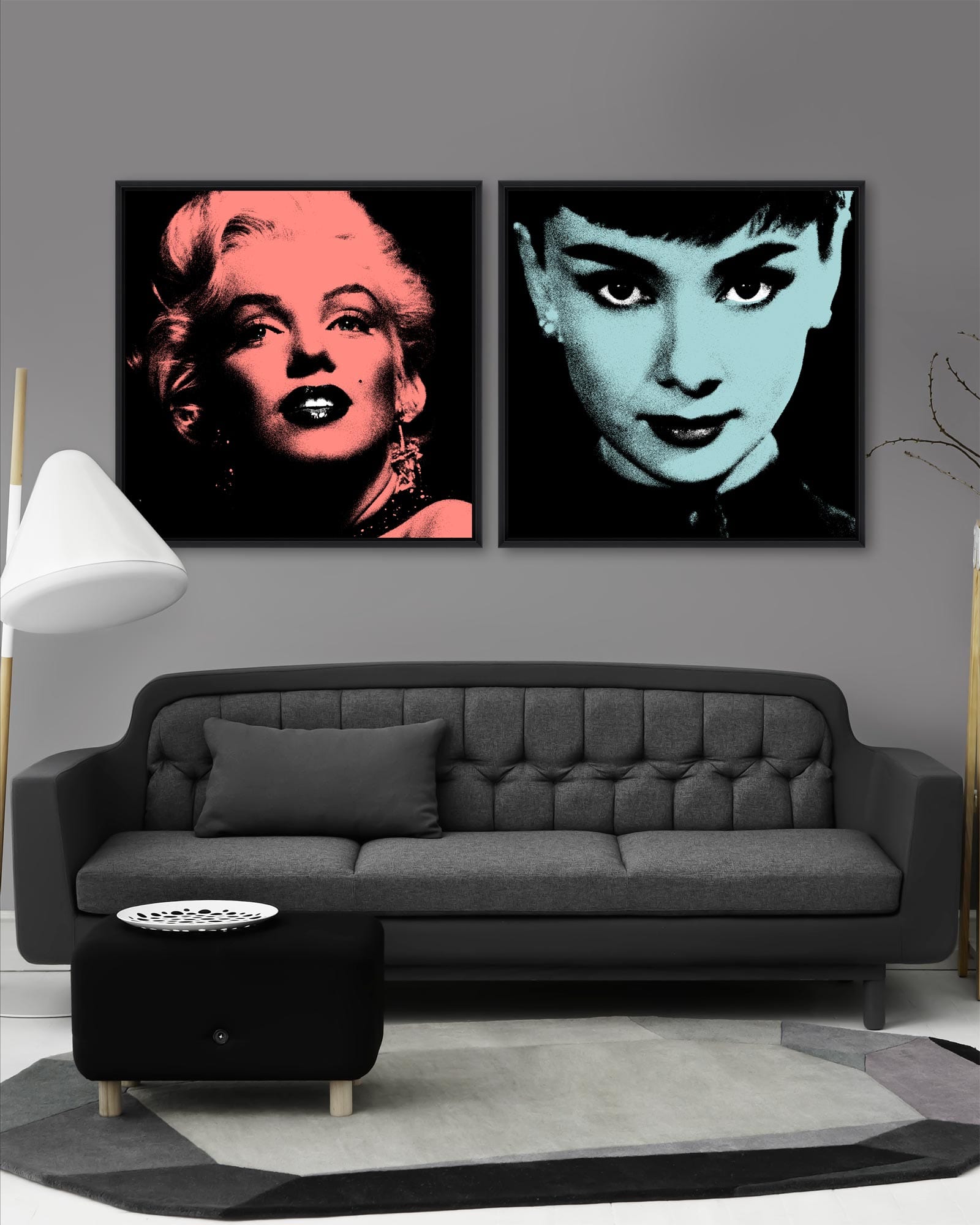 Tablou 2 piese Framed Art Marilyn & Audrey (3)