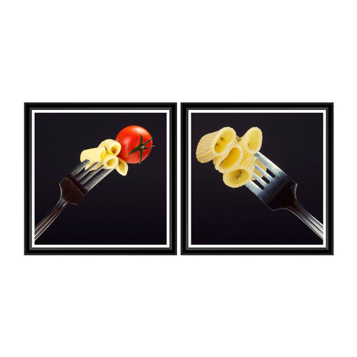 Global Art Tablou 2 piese Framed Art Pasta and Fork