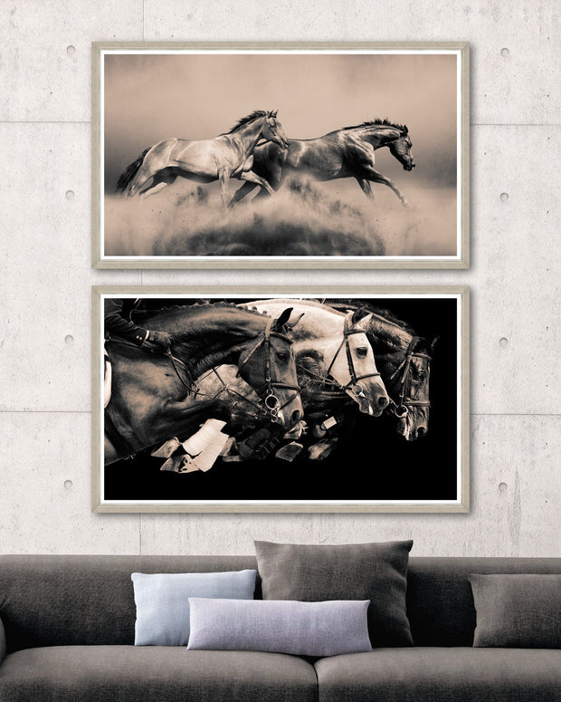 Tablou 2 piese Framed Art Running Horses (3)