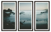 Tablou 3 piese Framed Art Beach At Dawn