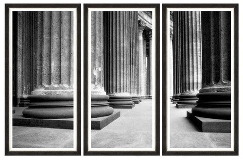 Global Art Tablou 3 piese Framed Art Church Colonnade Triptych