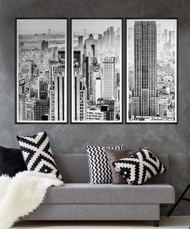 Tablou 3 piese Framed Art Manhattan View (4)