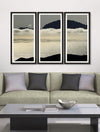 Tablou 3 piese Framed Art Ocean And Clouds (4)