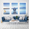 Global Art 60 x 110 cm Tablou 3 piese Framed Art The Boathouse